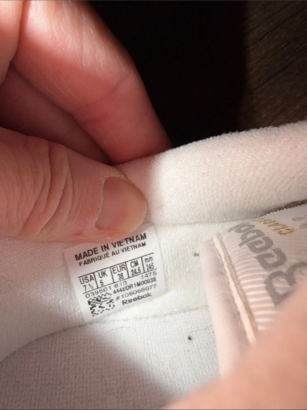 Vintage NEW Reebok Princess Classic sz 7.5